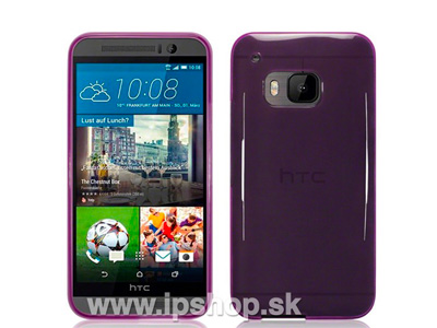 Ochrann gelov/gumov kryt (obal) na HTC One M9 fialov **VPREDAJ!!