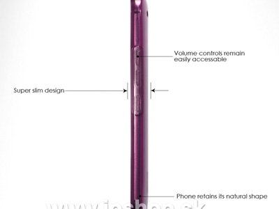 Ochrann gelov kryt (obal) na HTC One M9 fialov **VPREDAJ!!
