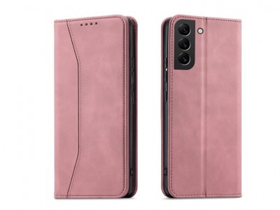 Magnet Fancy Case (ružová) - Peňaženkové puzdro s magnetickým zatváraním na Samsung Galaxy A34 5G