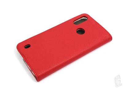 Fiber Folio Stand Red (erven) - Flip puzdro na Moto E6s