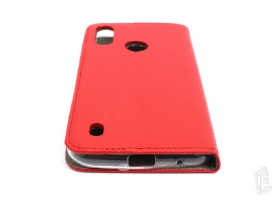 Fiber Folio Stand Red (erven) - Flip puzdro na Moto E6s