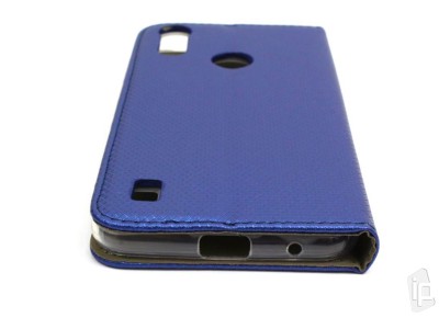 Fiber Folio Stand Blue (modr) - Flip puzdro na Moto E6s
