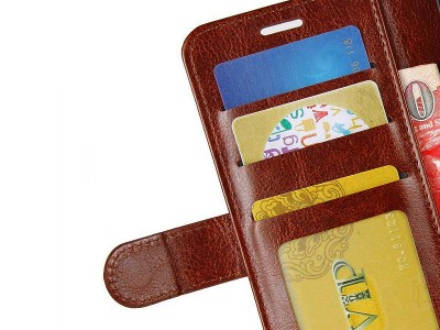 Elegance Stand Wallet (hned) - Peaenkov puzdro na Moto G6 Play / E5