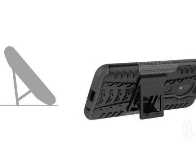 Spider Armor Case (ierny) - Odoln ochrann kryt (obal) na Moto G7 Play