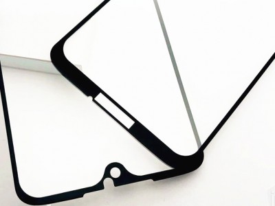 2.5D Full Glue Tempered Glass (ierne) - Tvrden sklo na displej na Moto G7 Plus