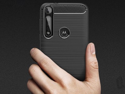 Fiber Armor Defender Black (�ierny) - Odoln� ochrann� kryt (obal) na Moto G8 Plus
