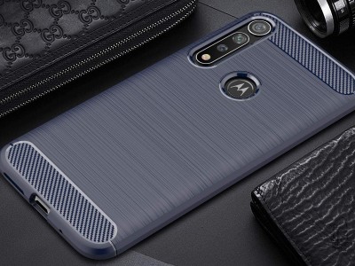 Fiber Armor Defender Blue (modr�) - Odoln� ochrann� kryt (obal) na Moto G8 Plus