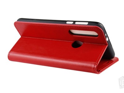 Elegance Stand Wallet Red (erven) - Peaenkov puzdro na Moto G8 Plus **VPREDAJ!!