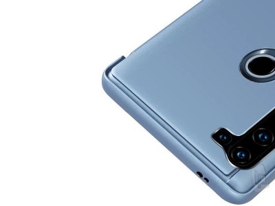 Mirror Standing Cover (modré) - Zrkadlové puzdro pre Moto G8 Power **AKCIA!!
