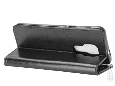 Elegance Stand Wallet Black II (ierne) - Peaenkov puzdro na Moto G9 Play **AKCIA!!