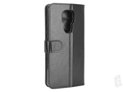 Elegance Stand Wallet Black II (�ierne) - Pe�a�enkov� puzdro na Moto G9 Play **AKCIA!!