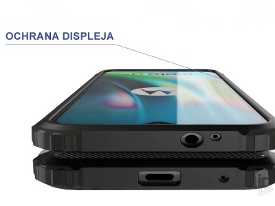 Hybrid Armor Defender (strieborn�) - Odoln� ochrann� kryt (obal) na Moto G9 Play