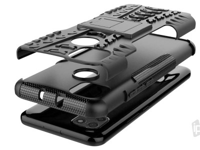 Spider Armor Case (ierny) - Odoln ochrann kryt (obal) na Moto G9 Power