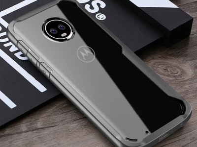 Shockproof Case Grey (ed) - odoln ochrann kryt (obal) na Lenovo Moto G6 Plus **VPREDAJ!!