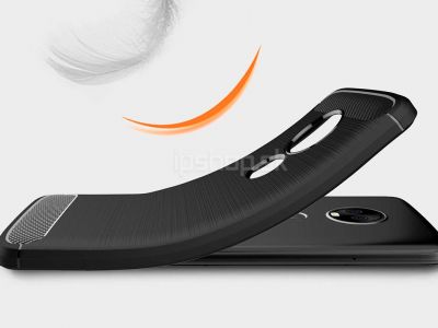 Fiber Armor Defender Grey (�ed�) - odoln� ochrann� kryt (obal) na Moto E5 Plus **AKCIA!!