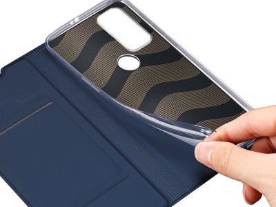 Luxusn� Slim Fit puzdro (modr�) pre Motorola G10 / G10 Power / G30