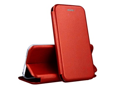 Flip Elegance Red – Ochranné puzdro pre Motorola G100 (červené) **AKCIA!!