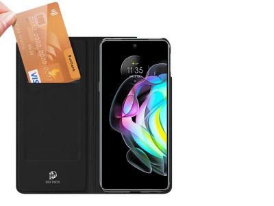 Luxusn� Slim Fit puzdro (�ierna) pre Motorola Moto Edge 20 Pro