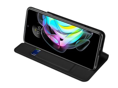 Luxusn� Slim Fit puzdro (�ierna) pre Motorola Moto Edge 20 Pro