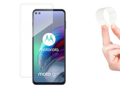Nano Flexi 9H Glass (čiré) - Nerozbitné flexi sklo na displej pro Motorola Moto G100