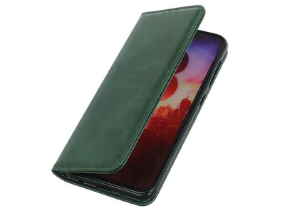 Elegance Stand Wallet Green (zelené) - Peňaženkové puzdro na Motorola Moto G22