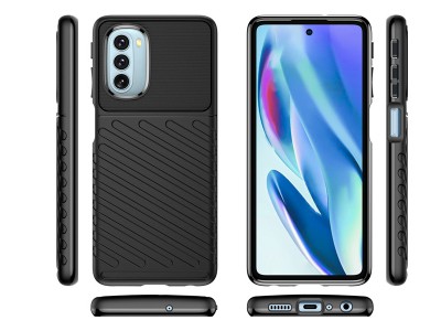 Thunder Defender Black (�ierny) - Odoln� ochrann� kryt (obal) na Motorola Moto G51 5G