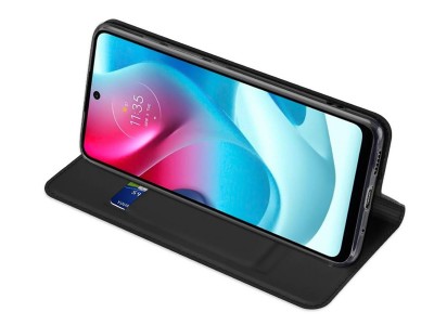 Luxusn� Slim Fit puzdro (modr�) pre Motorola Moto G60S