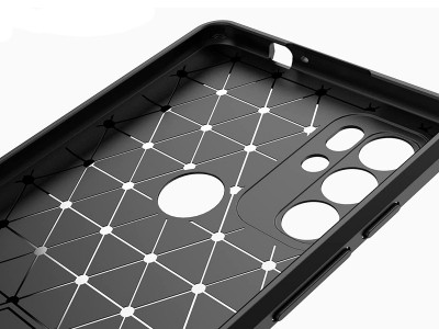 Tech-Protect Carbon � Ochrann� kryt s ochranou kamery pre Motorola Moto G60S (�ierny)