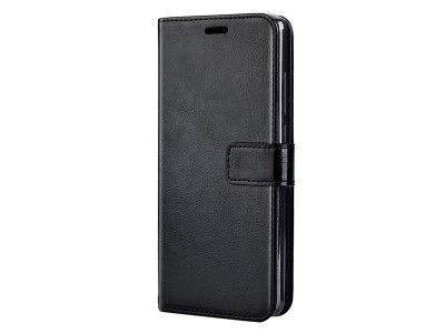 Elegance Stand Wallet Black (ierne) - Peaenkov puzdro na Motorola Moto G9 Plus