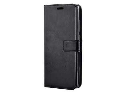 Elegance Stand Wallet Black (ierne) - Peaenkov puzdro na Motorola Moto G9 Plus **AKCIA!!