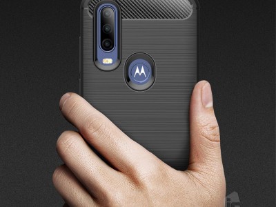 Fiber Armor Defender Black (�ierny) - Odoln� ochrann� kryt (obal) na Moto One Action