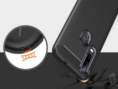 Fiber Armor Defender Black (�ierny) - Odoln� ochrann� kryt (obal) na Moto One Action