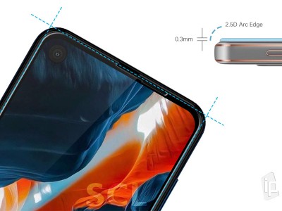 2.5D Glass - Tvrden� ochrann� sklo s pokryt�m cel�ho displeja pre Moto One Action (�ierne) **AKCIA!!