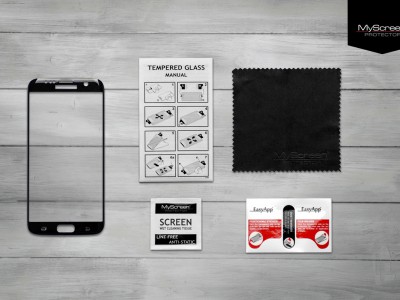 MyScreen Full Glue Tempered Glass (�ierne) - Tvrden� sklo na displej pre Samsung Galaxy A6 Plus 2018 **V�PREDAJ!!