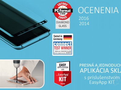 MyScreen Full Glue Tempered Glass (�ierne) - Tvrden� sklo na displej pre Samsung Galaxy A6 Plus 2018 **V�PREDAJ!!
