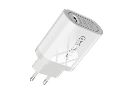 Nabjac adaptr (18W) s 1x USB port a rchlym nabjanm Quick Charge 3.0 (bl)