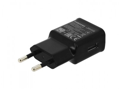 SAMSUNG sieov nabjaka USB - Fast Charging 2A (ierna)