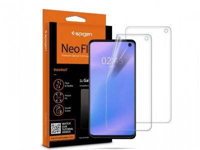 2x SPIGEN Screen Protector Neo Flex HD - Ochrann flia na displej pre Samsung Galaxy S10e s ochranou celho displeja