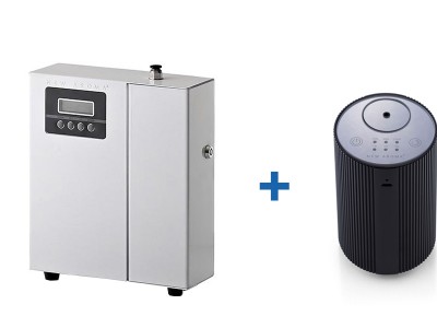 New Aroma Pro Mini (biely) - Difuzér do vzduchotechniky s pokrytím do 1000 m3 + Prenosný difuzér eMotion zdarma