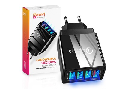Wall Charger Qualcom Quick Charge 3.0 - 4x USB  Nabjac adaptr so 4 USB portami (3.1A)