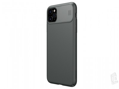 Slim CamShield (tmavozelen) - Plastov kryt (obal) s ochranou kamery na Apple iPhone 11 Pro