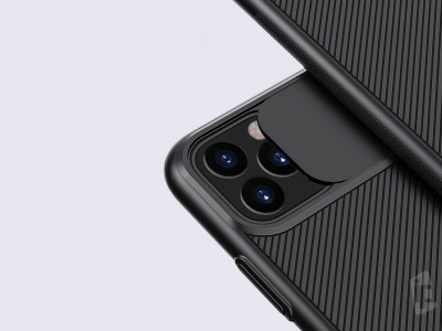 Slim CamShield (ierny) - Plastov kryt (obal) s ochranou kamery na Apple iPhone 11 Pro