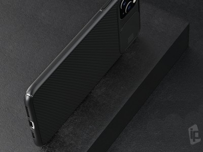 Slim CamShield (�ierny) - Plastov� kryt (obal) s ochranou kamery na Apple iPhone 11 Pro