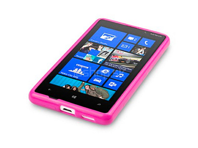 Ochrann kryt (obal) TPU na Nokia Lumia 820 Pink (ruov) **AKCIA!!