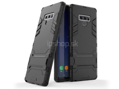 Armor Stand Defender Black (ierny) - odoln ochrann kryt (obal) na Samsung Galaxy Note 9