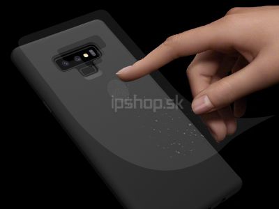 Liquid Silicone Black - Luxusn ochrann kryt (obal) na Samsung Galaxy Note 9 - ierny