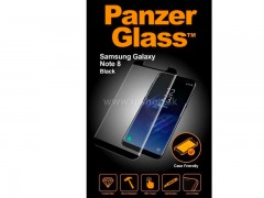 Panzerglass Case Friendly Glass Black - prmiov tvrzen ochrann sklo na displej pro Samsung Galaxy Note 8 ern