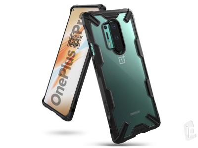 RINGKE Fusion X (ierny) - Odoln ochrann kryt (obal) na OnePlus 8 Pro