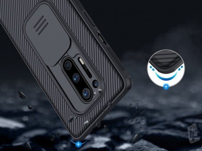 Nillkin CamShield Pro (ierny) - Plastov kryt (obal) s ochranou kamery na OnePlus 8 Pro