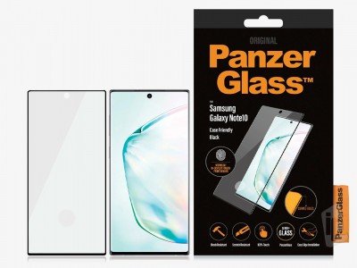 PanzerGlass Case Friendly Black (ierny) - Tvrden ochrann sklo na displej na Samsung Galaxy Note 10